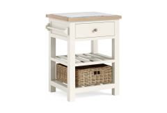 Country Coconut White - Small Kitchen Island