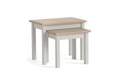 Country Oak Stone Grey - Nest of Tables
