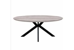 Maeve - Grey Dining Oval Table 180 cm