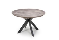 Maeve - Grey Round Extending Table 120 cm