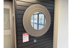 Grey Ribbed Mirror - Clearance