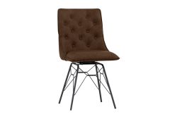 Dining Chair - Brown Studded