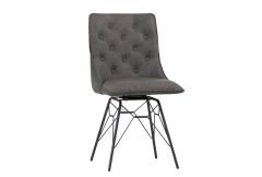 Dining Chair - Grey Studded