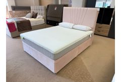 King Size Side Lift Ottoman Divan & Headboard - Clearance