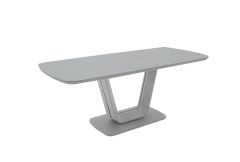 Leonie - Extending Dining Table 160 Matt Graphite Grey