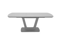 Leonie - Extending Dining Table 160 Matt Light Grey