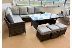 Maze - Rattan Corner Garden Set - Clearance