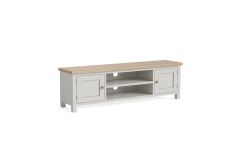 Country Oak Stone Grey - Extra Large TV Unit 