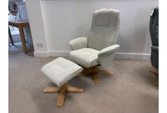Mia - Swivel Chair & Stool in Marzipan - Clearance