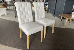 Natural Scroll - 2 x Dining Chairs - Clearance
