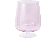 Pink Lustre Glass Hurricane - Clearance