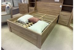 Rene - Bedframe with Plinth Drawers - Clearance