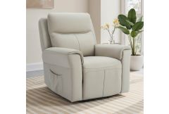 Riven - Lift & Rise Recliner Chair Stone Leather