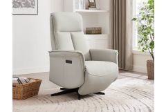 Rocco - Electric Reclining Accent Chair - Stone Leather