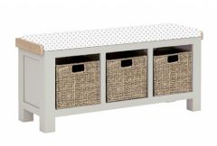 Saffron - Storage Bench with Beige Cushion