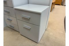 Simone - 2 Drawer Bedside - White - Clearance