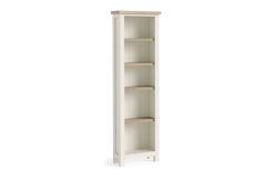 Country Coconut White - Slim Bookcase