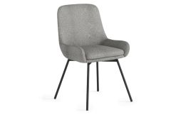 Sloane - Evie Grey Boucle Dining Chair