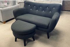 Stockholm - Small Sofa & Footstool - Clearance