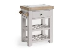 Country Oak Stone Grey - Small Kitchen Island