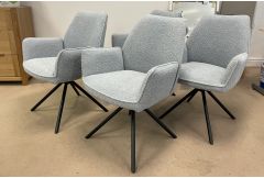Uno - 4 x Dining Chairs in Light Blue - Clearance