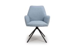 Dining Chair - Light Blue Boucle Uno Chair