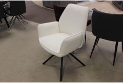 Uno - Pair of Dining Chairs in Cream - Clearance