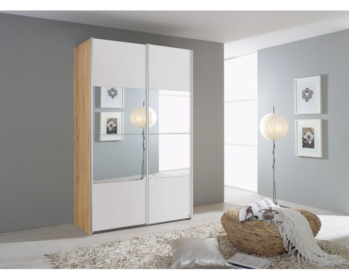 Edie 2 Door 1 Mirrored Sliding Door Wardrobe