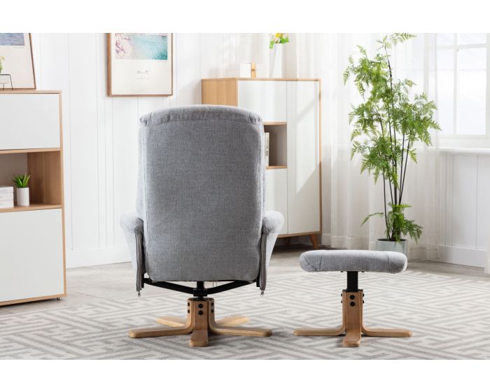 Hula Swivel Recliner Stool Cloud