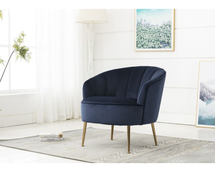 Stella Accent Chair in Apricot